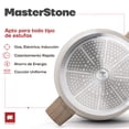 thumbnail image 4 of Ultrachef Arrocera Antiadherente Master Stone Tapadera de Vidrio Templado|Revestimiento de Piedra de Alemania 100% libre de PFOA para estufa de inducción, gas o eléctrica. Olla Baja Blanca 3.8 L 28 cm, 4 of 7