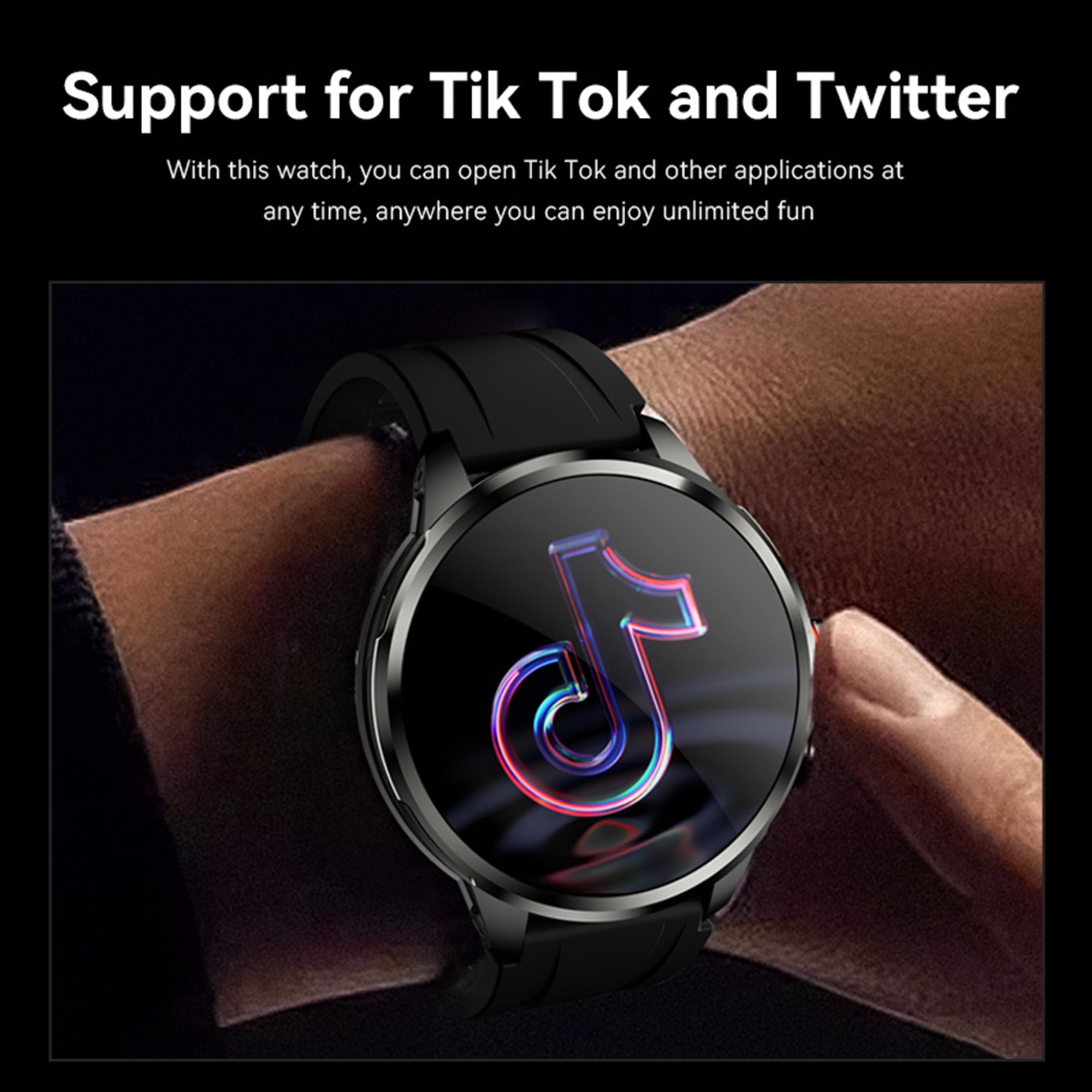 E EYAFA 4G Smart Watch Android System with 1.95 inch AMOLED Screen and SIM Card Slot 3GB RAM+32GB ROM