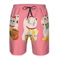 thumbnail image 3 of Balery Cute Cat Traje de Baño Estilo Hawaiano para Hombre, Shorts de Secado Rápido con Bolsillos-X-Large, 3 of 6