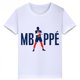 thumbnail image 3 of Camiseta de algodón blanca con estampado de Mbappé para niños, camisetas deportivas informales de verano de manga corta para niños y niñas, 3 of 5
