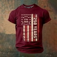 thumbnail image 2 of America 250 Shirt Short Sleeve T Shirt Graphic Print Casual Crew Neck 250Th Mens Graphic Tees XXL, 2 of 4
