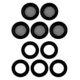 thumbnail image 4 of 10Pcs Stainless Steel Hose Coupling Filter Silicone Washers Silicone Washer Hose Filters With Faucet Mat Fittings Fit Standard For Garden Hose Connector Black, 4 of 8