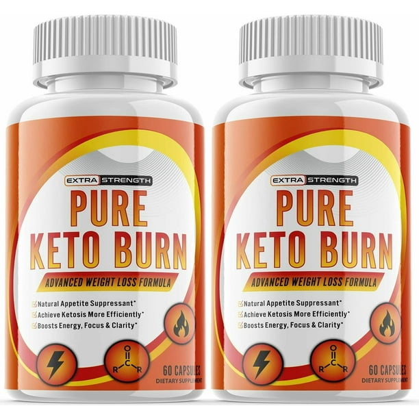 2 Pack Pure Keto Burn for Weight Loss with Advanced Fat Burn
