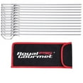 thumbnail image 2 of Royal Gourmet TS1601 Brochettes de Kebab 12 Pcs pour Grillades, Brochettes Réutilisables en Acier Inoxydable de 13 Pouces, Inclut une Pochette de Rangement, Argent, 2 of 4