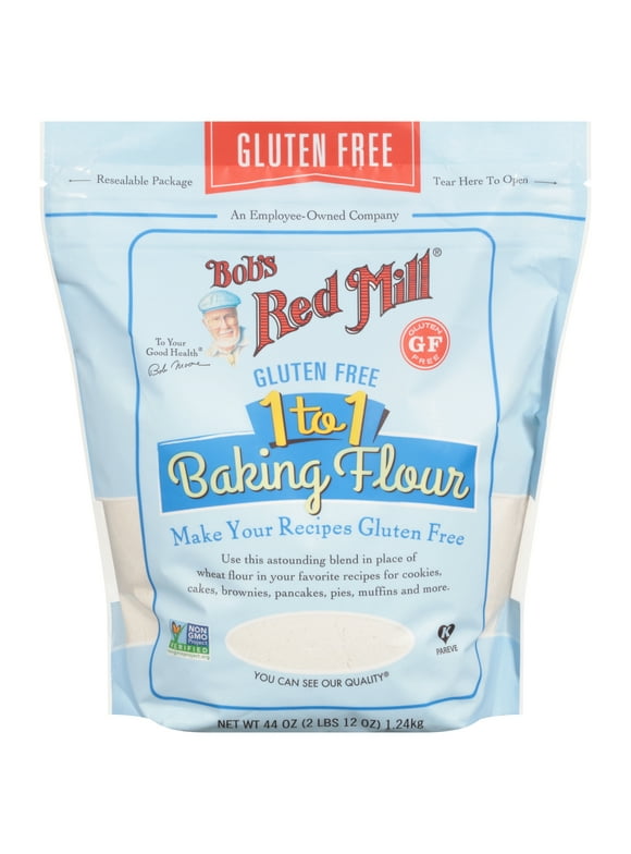 Bob's Red Mill 1 to 1 Gluten Free Baking Flour 44 oz Shelf Stable Bag Replacement
