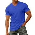 thumbnail image 2 of Mens T-Shirts Cotton Short Sleeve Pocket V Neck Tee Shirt Casual Moisture Wicking Soft Basic T Shirts, 2 of 8