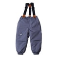 thumbnail image 3 of Hotiary 2-6Y Toddler Baby Boys Girls Winter Warm Thicken Bib Pants Windproof Ski Snow Pant With Pockets, 3 of 8