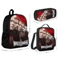 thumbnail image 2 of 3PCS Wres-Tler W-W,E Backpack Set With Front Pocket Large Capacity Bookpacks With Lunch Box Pencil Case Backpack Set, 2 of 6