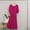 Hot Pink, variant on Naittoop Long Nightgowns for Women Soft Full Length Half Sleeve Loose Fit Nightdress Solid Color Sleep Dress with Pockets