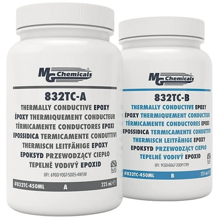 MG Chemicals Thermally Conductive Epoxy Encapsulating and Potting Compound, 15 oz Kit, Black (832TC-450ML)