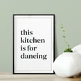 thumbnail image 3 of Designs ByLITA This Kitchen Is For Dancing Simple 11 x 14" UNFRAMED Print Home Decor Wall Art, 3 of 3