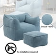 thumbnail image 4 of Homefun Bean Bag Chair for Adults & Kids -Plush Lounger Memory Foam Lazy Sofa Ottoman Durable for Patio/Living Room, 4 of 7
