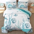 thumbnail image 3 of Juego de cama Djoymock Queen, 244 x 229 cm, edredón costero de microfibra, 3 of 9