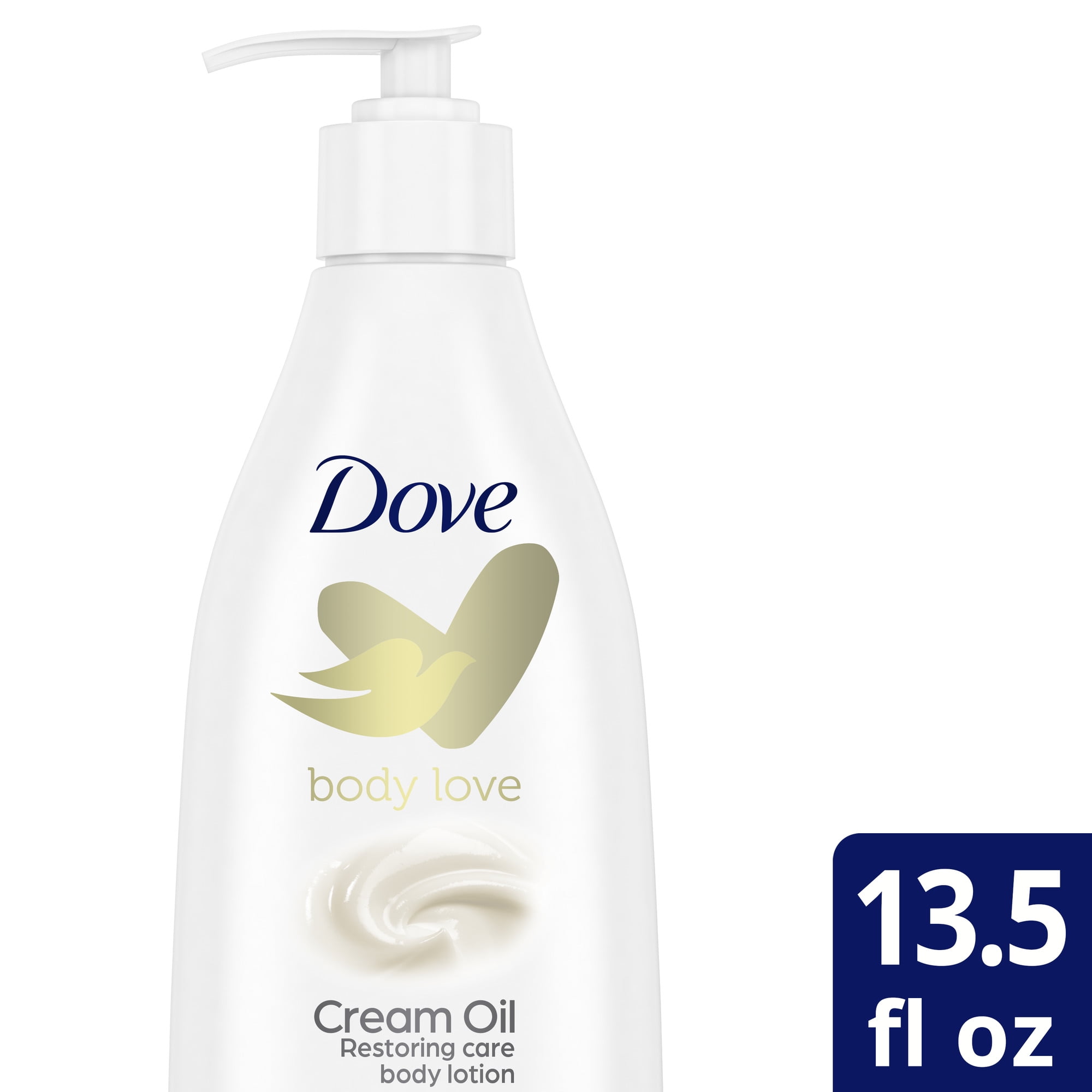 Incarijk schelp belofte Dove Body Love Cream Oil Restoring Care Body Lotion 13.5 fl oz - Walmart.com