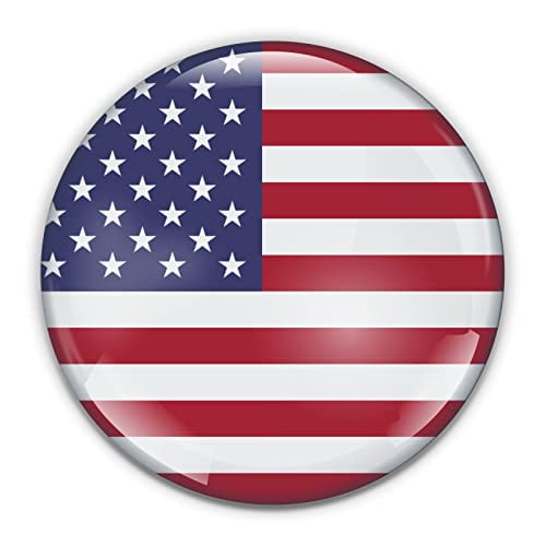 USA Flag Paperweight in Gift Box, 3 Inch Crystal Dome, Perfect for House Warming Gift