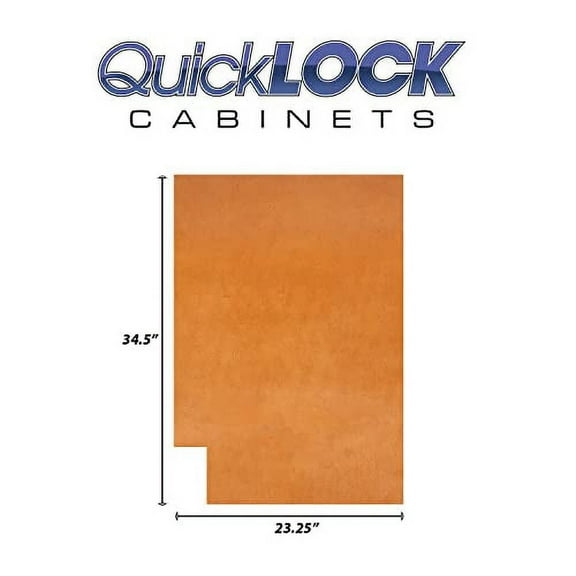 Quicklock RTA (Ready-to-Assemble) | Base Kitchen Cabinets - Shaker Style | 100% Plywood | Made in America | Soft Close Hardware (Provincial Stain, .25"X23.25"X34.5" Right End Panel)