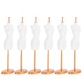 thumbnail image 1 of 6pcs Plastic Doll Skirt Mannequin Model Garment Stand, 1 of 4