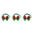 thumbnail image 4 of ziyahi Noël Série Animal Arc Réglable Taille Festival Collier Animal Décoratif Rouge Vert 3Set, 4 of 6