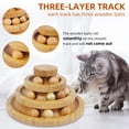 thumbnail image 2 of Pelota de 3 niveles para gatos DoogCat Kitty Toys Roller, 2 of 7