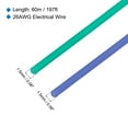thumbnail image 2 of 26 Gauge Silicone Wire 26AWG Stranded Wire Tinned Copper Wire High Temp Wire Spool Blue/Green 60m/197ft 2pcs, 2 of 6