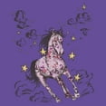 thumbnail image 2 of Junior's Lost Gods Wild Horse Sketch  Graphic Tee Purple X Large, 2 of 3
