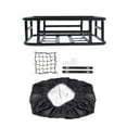 thumbnail image 2 of Bike Rear Basket Bike Cargo Rack, Multifunctional Lightweight Metal, Durable Bike Rear Rack, Rear Basket for Electric Bikes Biking Equipment Style A, 2 of 8