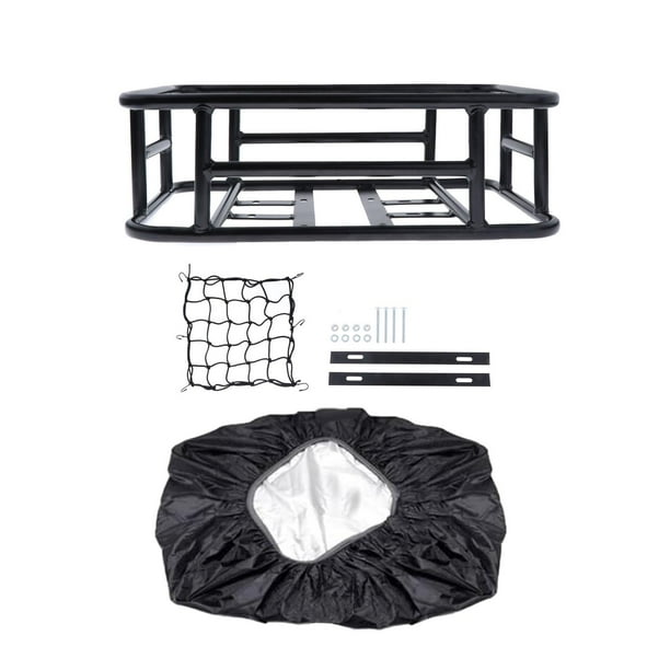 Cesta Trasera para Bicicleta, Soporte de Carga para Bicicleta, Metal Ligero Multifuncional, Soporte Trasero para Bicicleta Duradero, Cesta Trasera Par , Estilo A