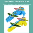 thumbnail image 5 of Yellow Ejection Foam Airplane Toy For Children Throwing Gun With Aircraft Model Two Modes Play Plastic Material Size 9.4X3.9 Inches Outdoor Fun Yellow, 5 of 5