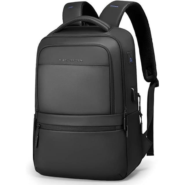 MARK RYDEN Mochila para Laptop de 15.6 Pulgadas para Hombre y Mujeres, Bolsa de Viaje de Nylon Resistente Al Agua con Puerto de Carga USB, Bolsillo Antirrobo, Mochila Ligera para Trabajo y Escuela –