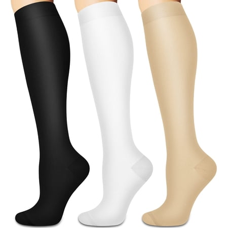 DNAKEN (8 pairs) Compression Socks for Women & Men Circulationis Best Support for Athletic Running,Hiking,Nursing compression socks for women compression socks men