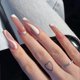 thumbnail image 1 of Uñas postizas de bailarina de línea blanca, uñas postizas brillantes, puntas largas de cobertura completa para mujeres y niñas, 1 of 5