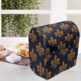 thumbnail image 3 of Fleur De Lis Stand Mixer Cover, Victorian Floral Pattern of Orange Color and Curly Ornaments Gothic Era, Kitchen Appliance Organizer Bag Cover with Pockets, 5 Quarts, Dark Blue Orange, by Ambesonne, 3 of 4