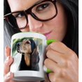 thumbnail image 2 of 3dRose, Black and Tan Coonhound, 15oz Two-Tone Green Mug, 2 of 7