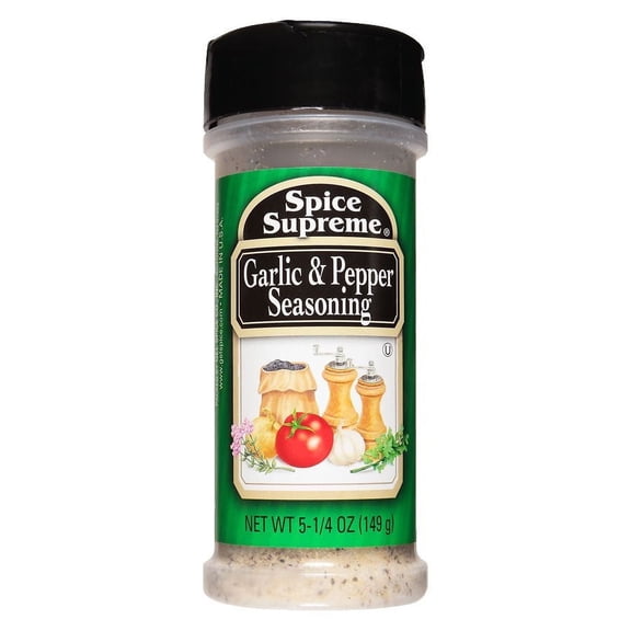 Spice Supreme Garlic and Pepper Seasoning 5.25 oz