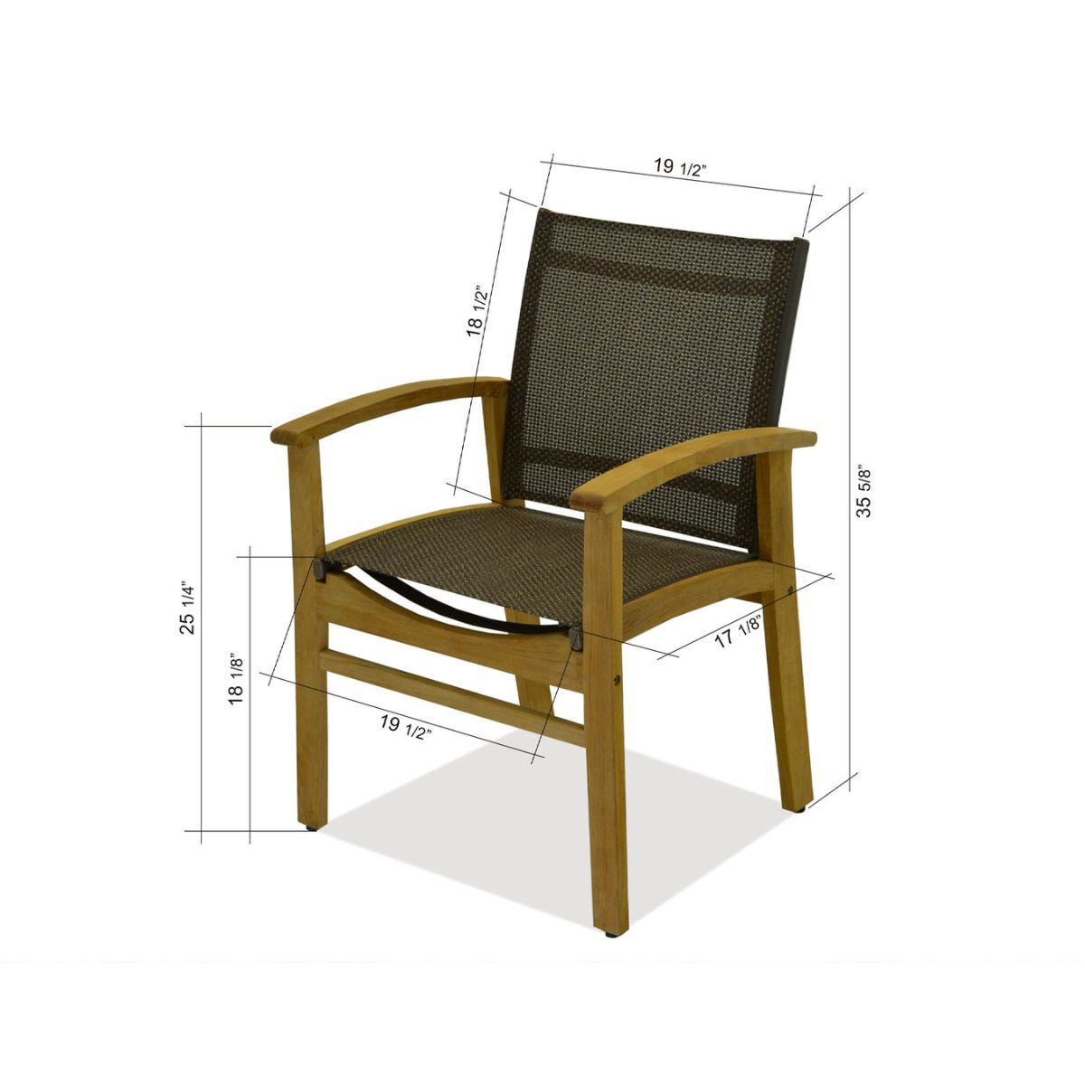 CityHarmony 7-Piece 100% FSC Teak Wood and Aluminum Rectangular Patio Dining Set