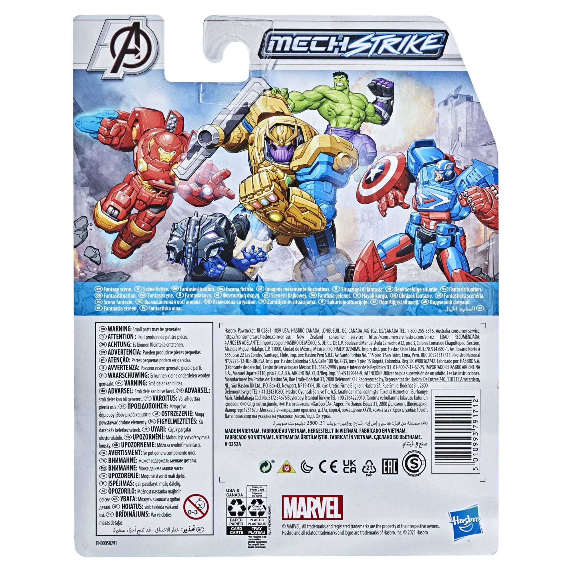 Marvel Avengers: Mech Strike Captain America Kids Toy Action