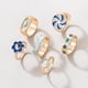 thumbnail image 5 of Minnieouse 6 Pieces Women Ring Star Stacking Jewelry Ladies Gifts Festival Travel Work Fashion Bridal Birthday Female Party Date Ropa, zapatos y accesorios Miscelánea, 5 of 6