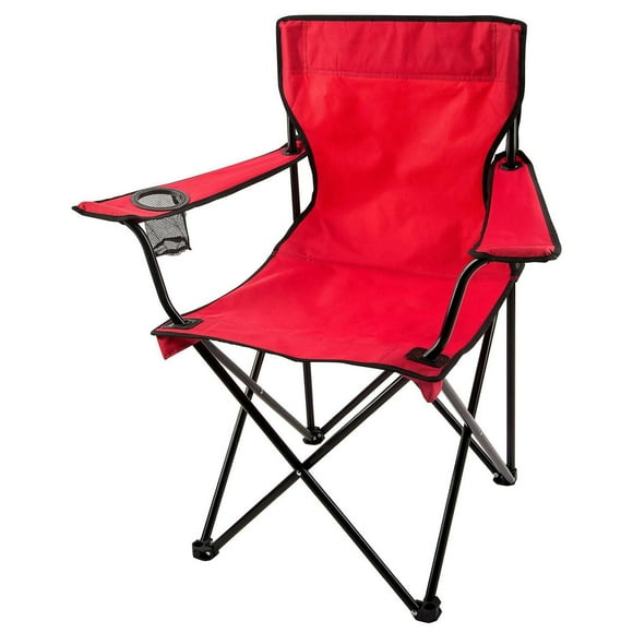 Ozark Trail Deluxe Camping Chair, Holds up to 225lbs, 600D Polyester, Steel Frame