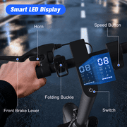 350W Electric Scooter Adults,19MPH Top Speed,21 Miles Max Range,8.5Pneumatic Tires Foldable Commuting E Scooter for Adults with APP