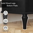 thumbnail image 3 of CBJCBJ 31.4"Mid Century Modern Sideboard Buffet Cabinet ,  Storage Cabinet with Adjustable Shelves, Accent Cabinet for Entryway, Dining Room, Black, 3 of 7