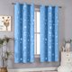 thumbnail image 1 of Xihbxyly Elegante Juego de Cortinas, Elegante Revestimiento para Ventanas, Tela Que Reduce El Ruido, Aislamiento Térmico, Decoración para Dormitorio y Sala de Estar, Diseño con Ojales de Fácil Instal, 1 of 6