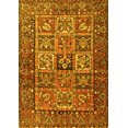 thumbnail image 1 of Tapis Traditionnel Jaune Animal, tr4632yw, 1 of 3