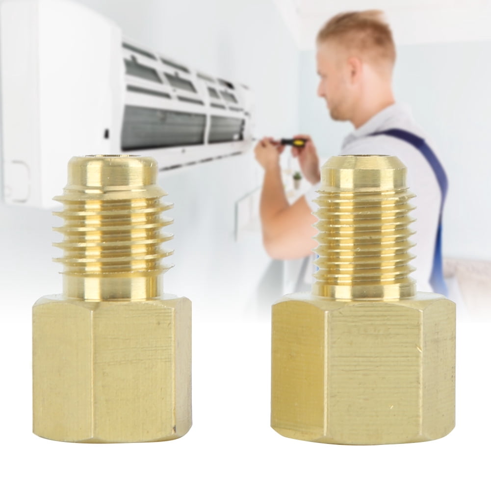 Refrigerant  Adapter, Professional Refrigerant  Connector 1.2x1.1in  For Mini Split System For Charging And Maintenance Tools