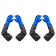 thumbnail image 1 of 4x Guantes Largos de Goma, Guantes Impermeables Largos y Guantes Impermeables de Alta Resistencia para Trabajos Nocivos y ÁCidos, 1 of 5