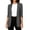 *Dark Gray, variant on Women's 3/4 Sleeve Notch Collar Long Blazer ,Casual Business Jacket Dark Gray,Women's Plus XL