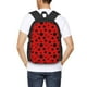 thumbnail image 4 of Easygdp Ladybug Pattern Mochila de Gran Capacidad Minimalista Ideal para Escuela, Viajes y Uso Diario, 4 of 6