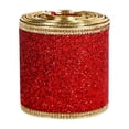 thumbnail image 4 of Cinta de regalo de Navidad, elegante, resistente, multiusos, ligera, manualidades, decoración, cinta para envolver regalos para fiesta de cumpleaños Rosa, 4 of 8