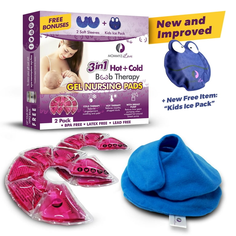 Gel Nursing Pads Hot & Cold Breast Therapy Relieve Mastitis