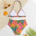 thumbnail image 6 of Cowsor 8-13 Years Girls Two Piece Swimsuit Set with Chest Pad Floral Print Skirted Bathing Suit Modest Swimwear for Summer Beach Hot Spring, 6 of 7
