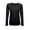 BLACK, variant on Womens Long Sleeve T Shirt With Super-Soft Stretch Fabric Round Neck T-Shirts
